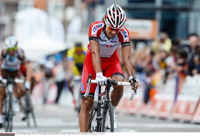 Giampaolo Caruso crosses the line in fourth