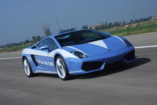 The police car that started it all, the Lamborghini Gallardo