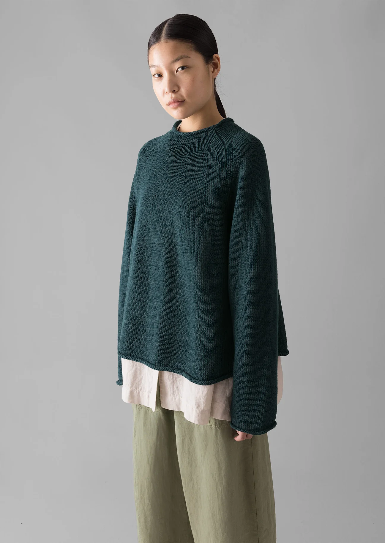 TOAST, Linen Cotton Easy Sweater | Puck