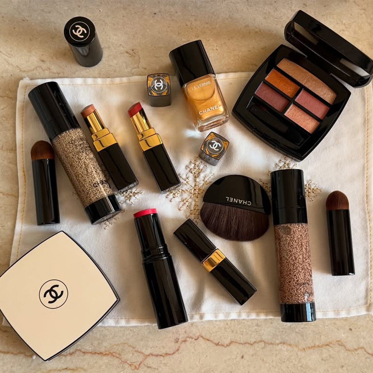 Camelia Farhoodi's Chanel makeup. 