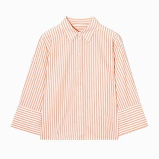 Cos Wide-Sleeve Cropped Shirt