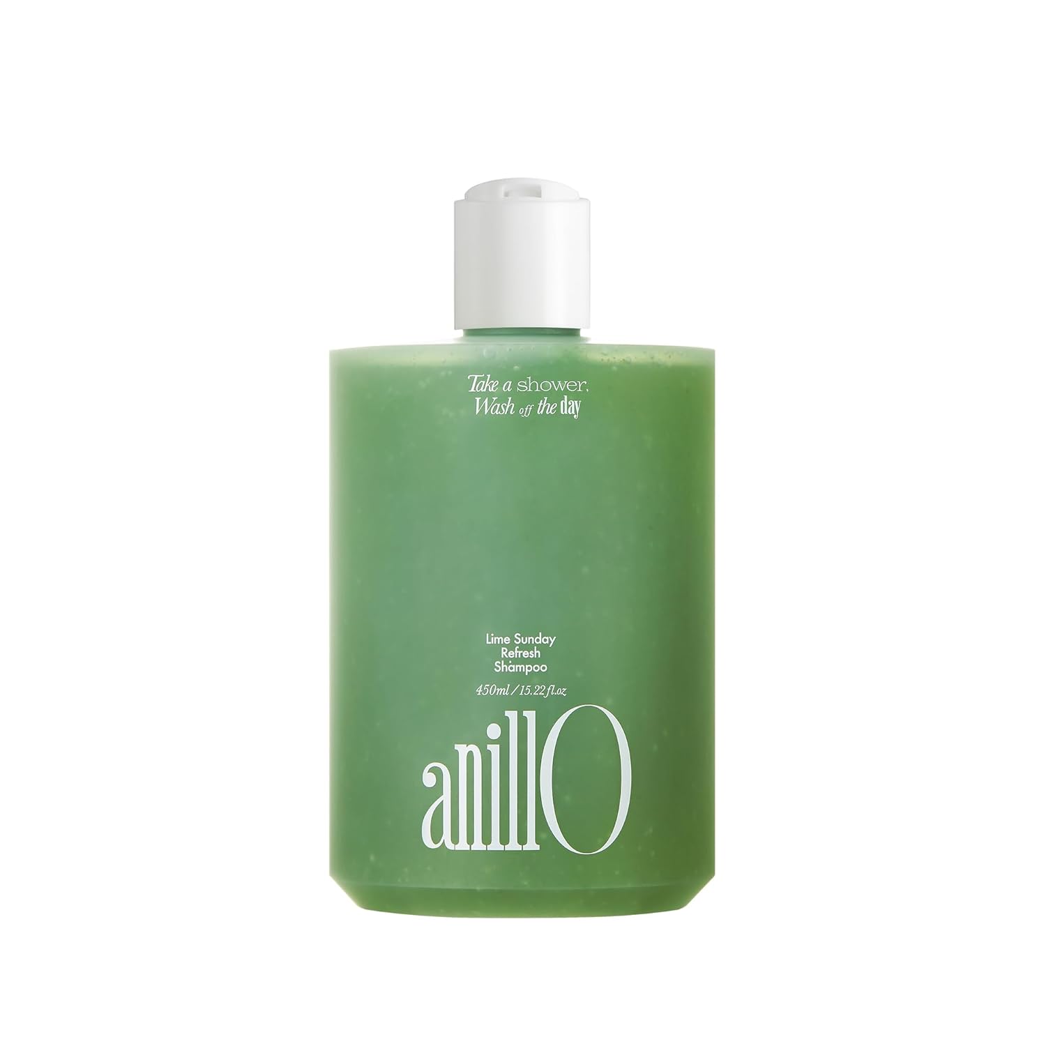Lime Sunday Refresh Shampoo With Vitamin C, Korean Jeju Tangerine, Mint &amp;amp; Almond Powder for Oily Scalp Care &amp;ndash; Exfoliating, Deep Cleansing, Lime Citrus Scent, Silicone &amp;amp; Paraben-Free (15.22 Fl.oz)