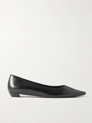 Claudette Leather Point-Toe Flats