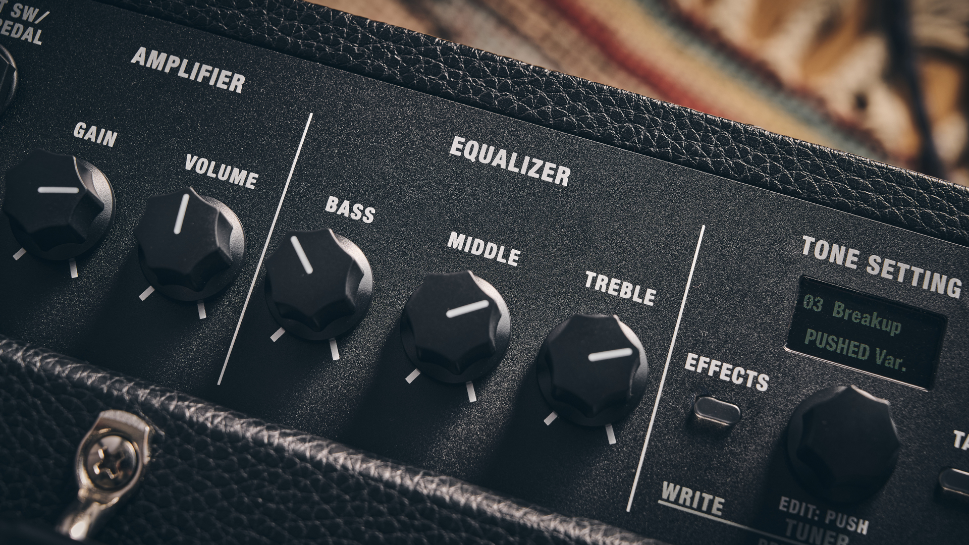 The equalizer controls on the Boss Katana-25