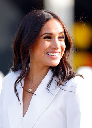 Meghan, Duchess of Sussex attends an Invictus Games Friends and Family reception hosted by the City of The Hague and the Dutch Ministry of Defence at Zuiderpark on April 15, 2022 in The Hague, Netherlands