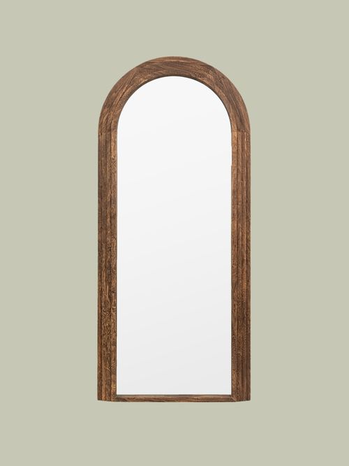 &Eacute;DIT&Eacute; 180cm Dark Wood Arch Leaner Mirror