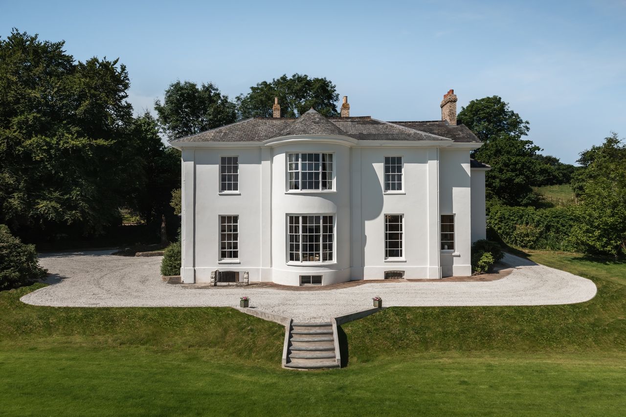 exterior of a manor house in Devon