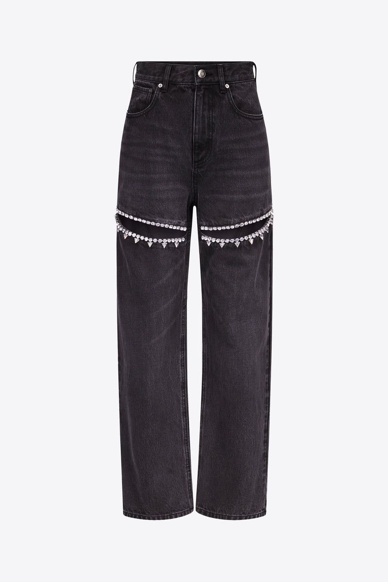 Crystal Slit Jean