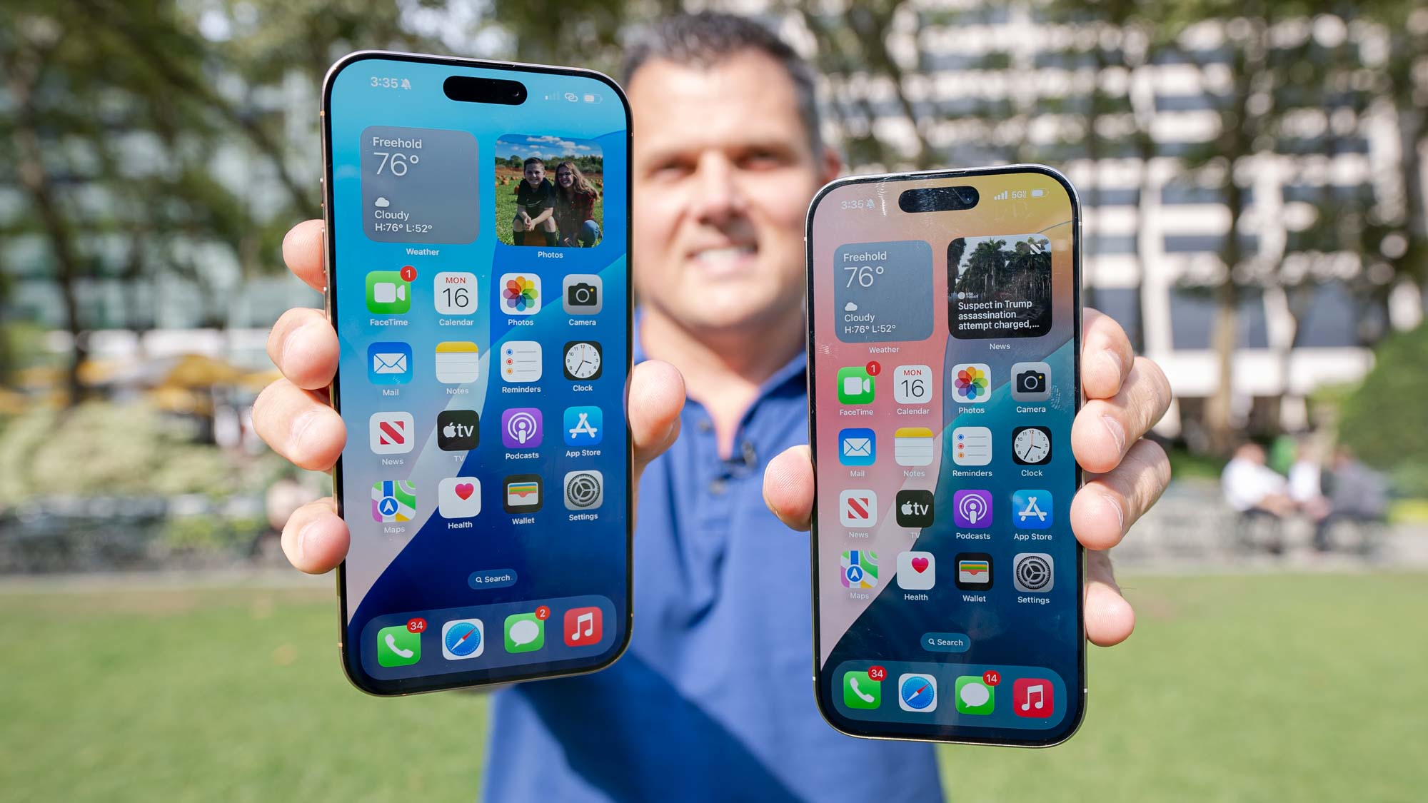 iPhone 16 Pro Max vs iPhone 16 Pro displays