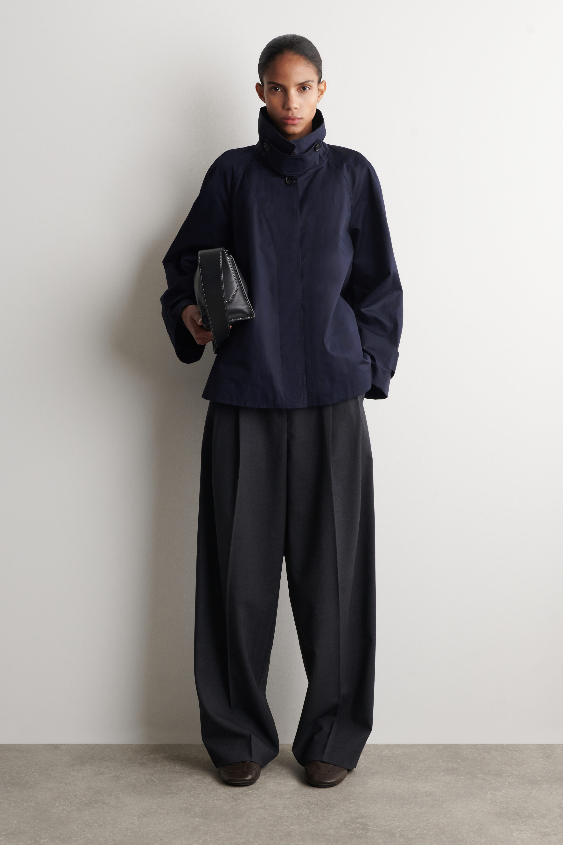 A-Line Cotton-Twill Jacket