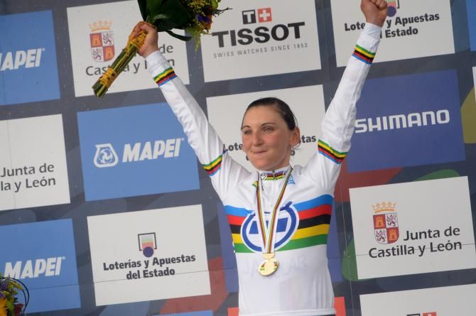 Lisa Brennauer (Germany) is crowned world champion