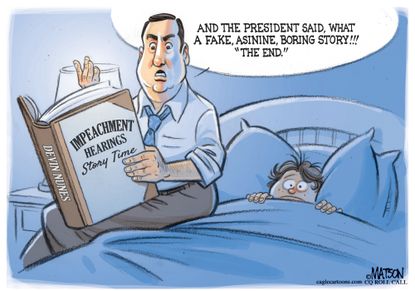 Political Cartoon U.S. Devin Nunes Impeachment Story Time