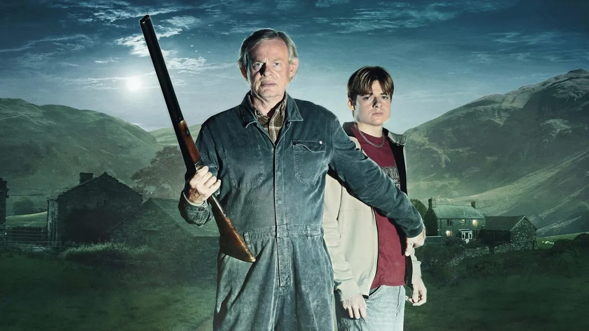 Nathan Williams (played by Martin Clunes) is the farmer who finds himself forced to protect his teenage son Johnny (Louis Ashbourne Serkis)