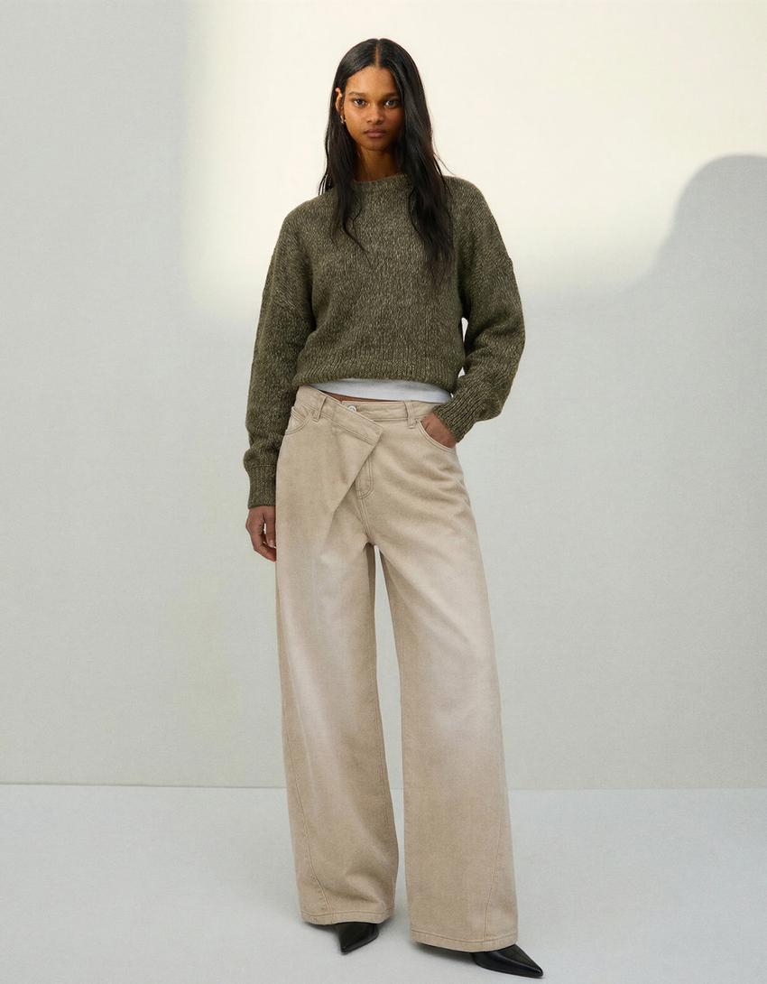 Barrel-Leg Trousers