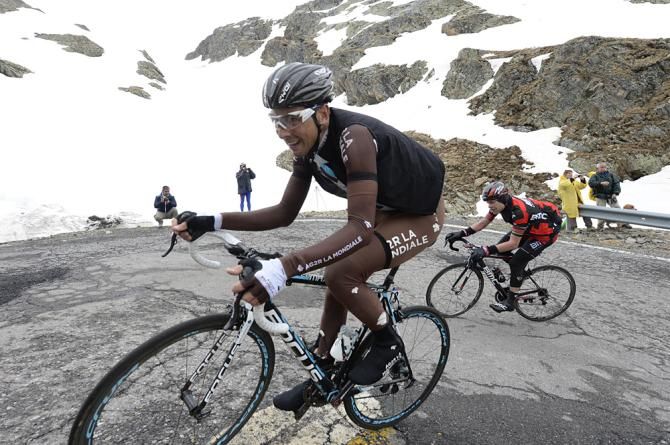 Matteo Montaguti (AG2R-La Mondiale) on the Gavia