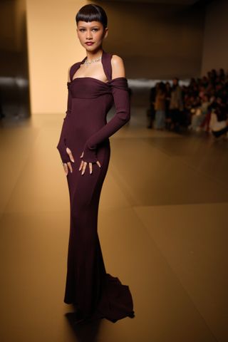 Zendaya at Fendi Couture Spring 2024 wearing custom Fendi.