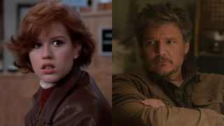 Molly Ringwald in The Breakfast Club and Pedro Pascal on The Last of Us.