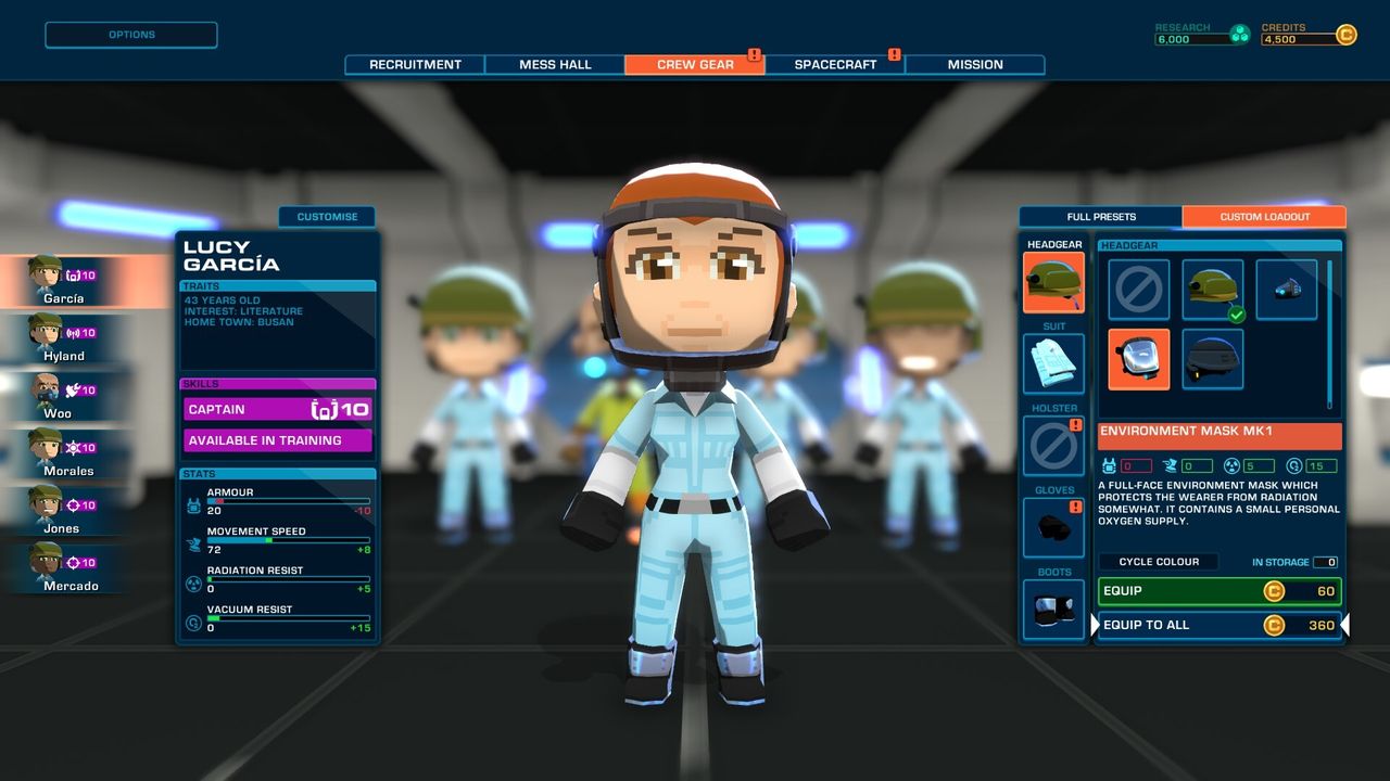 In "Space Crew," you take command of a United Defense Force ship to explore space and face the alien Phasmid menace. The crew management game launches Oct. 15, 2020.