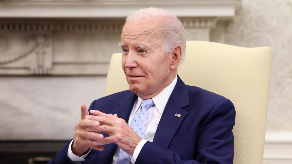 Joe Biden in the Oval Office