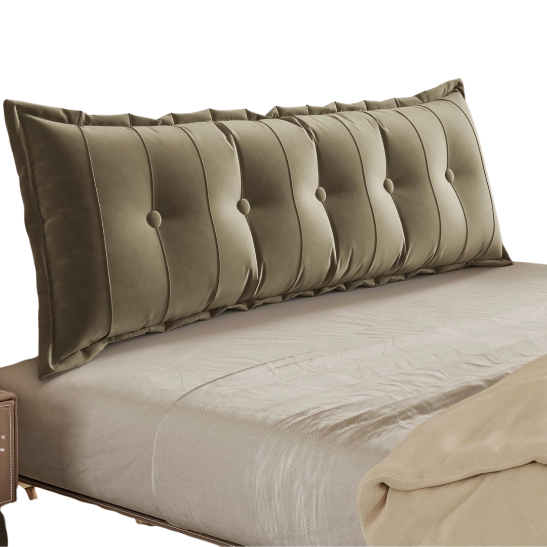 Wowmax Rectangular Headboard Pillow Bolster Pillow for Bed Back Rest Pillow for Sitting in Bed Daybed Pillows Back Support Pillow for Bed Reading Pillow Velvet(100% Cotton) Queen