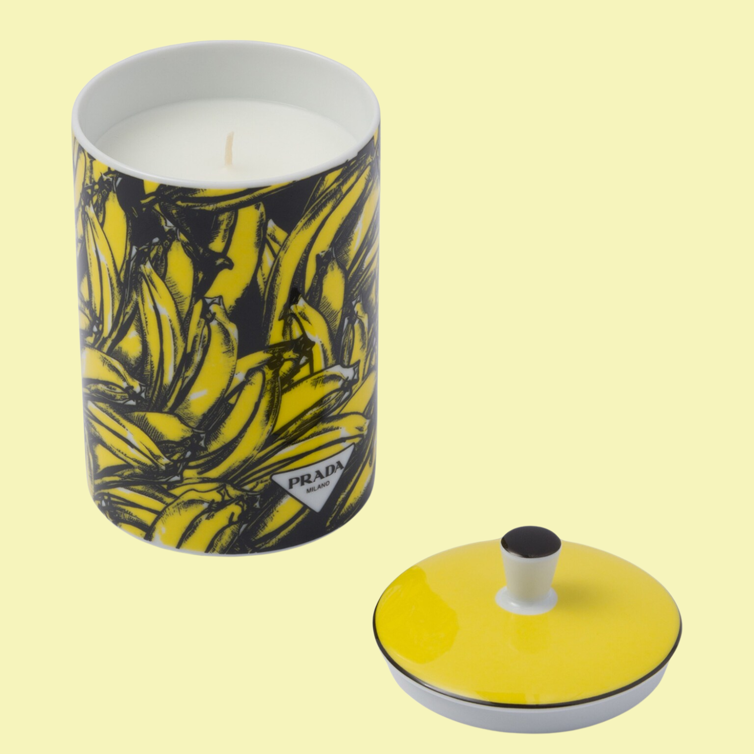 A porcelain banana candle