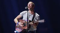 Chris Martin performs on stage during the iHeart Radio Music Festival at the T-Mobile Arena in Las Vegas, Nevada, on September 21, 2024