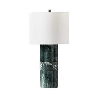 table lamp with green marble base