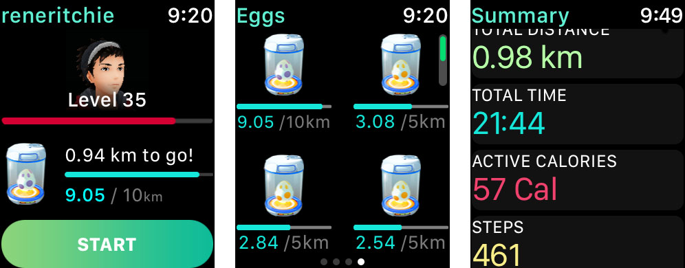 Pokemon Go Apple watch workout