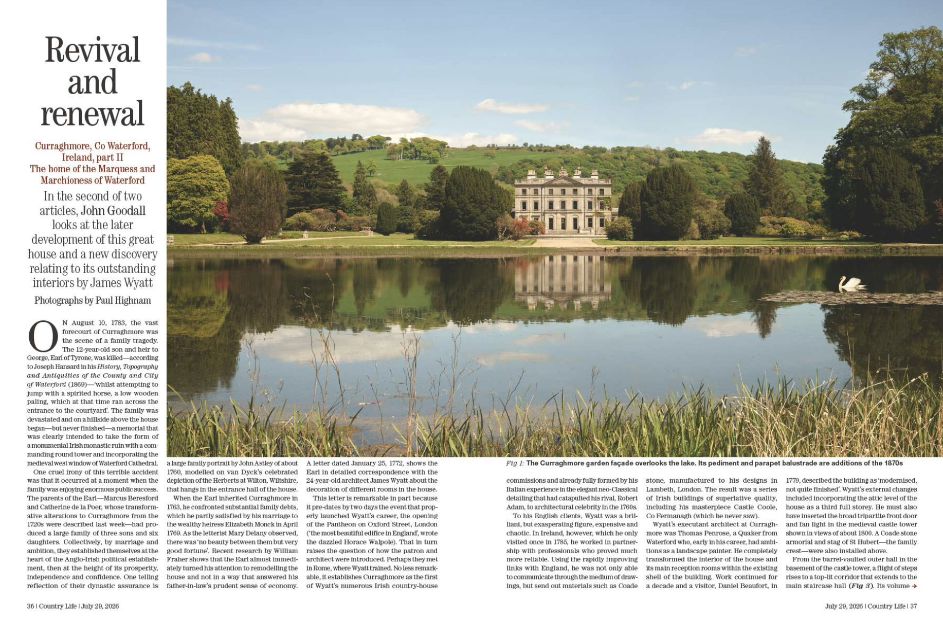 Spread from Country Life July 29, 2026