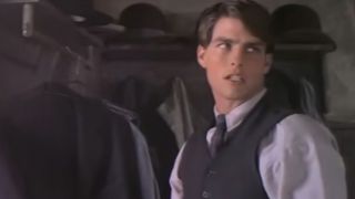 Tom Cruise dressing an a vest and tie in Far And Away