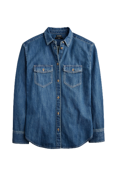 J.Crew, Gar&amp;ccedil;on Classic Chambray Shirt in Neela Wash (Was $98) 