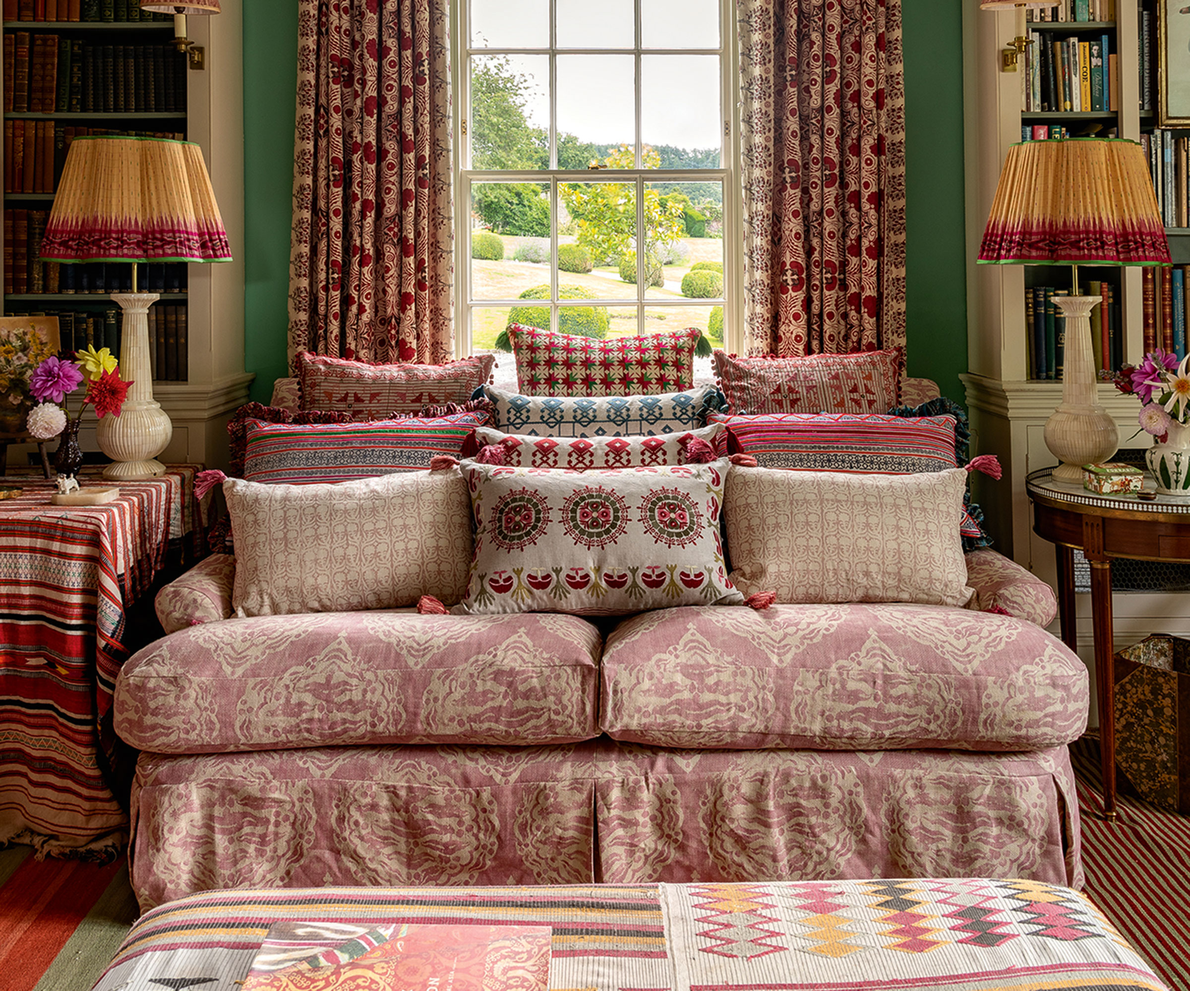 colorful living room