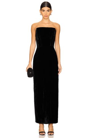 LPA Emery Velvet Maxi Dress