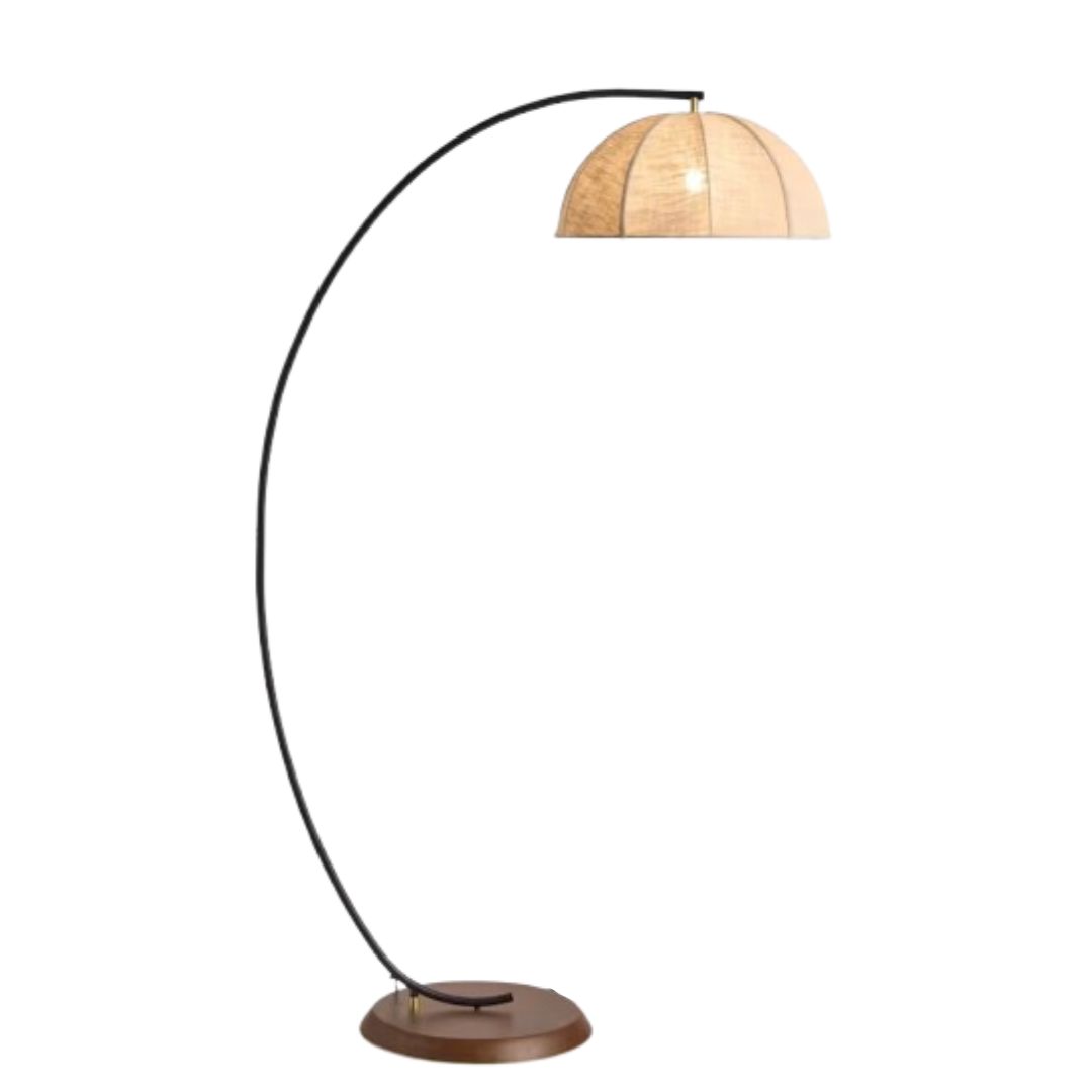 Benny Floor Lamp in Black/Cream