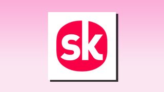 Songkick app icon on a pink background