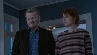 Jesse Plemons and Jessie Buckley in I’m Thinking Of Ending Things