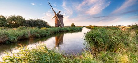 Fens - The beautiful ruins of the Brograve Windmill near Horsey