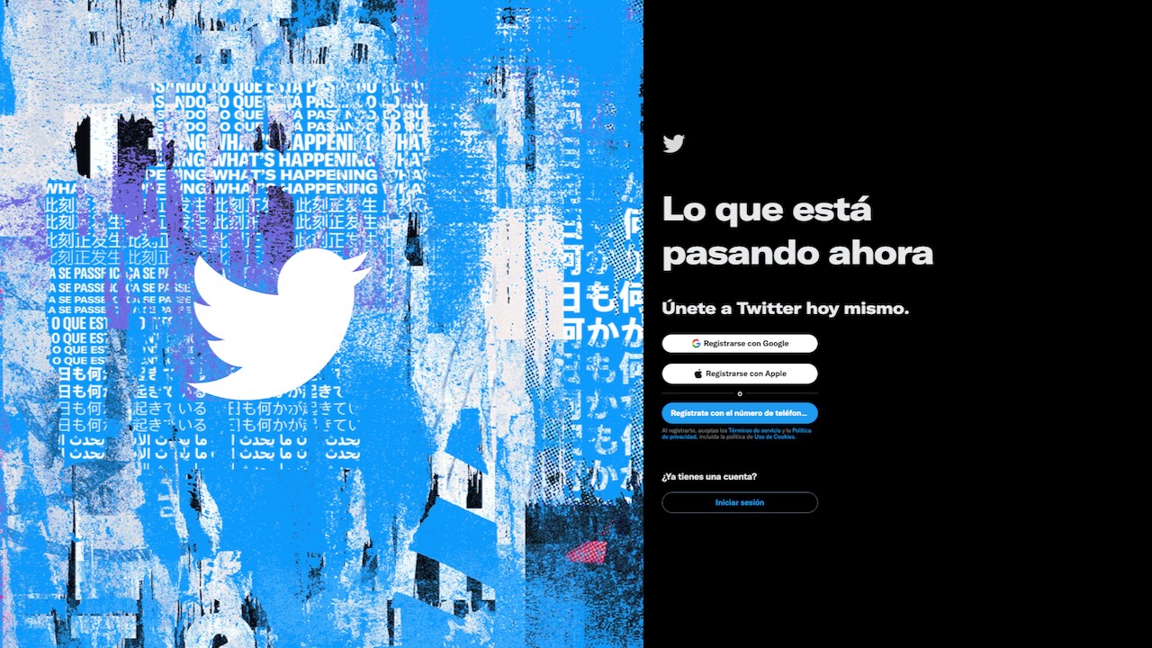 Inicio de sesión en Twitter