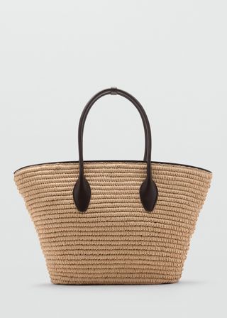 Natural Fiber Maxi Tote Bag