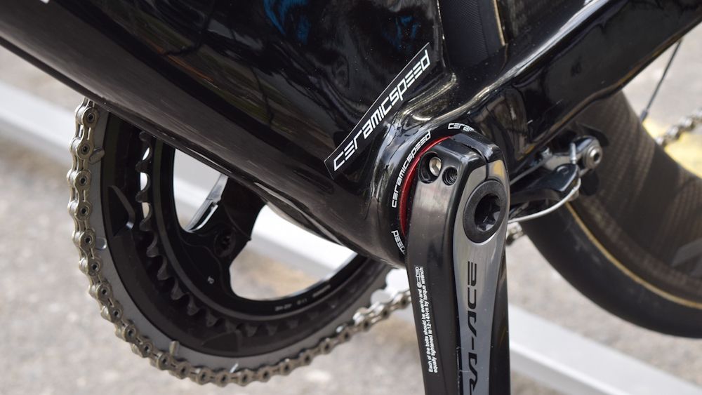 AG2R La Mondiale's road and TT bikes are equipped with CeramicSpeed bottom brackets