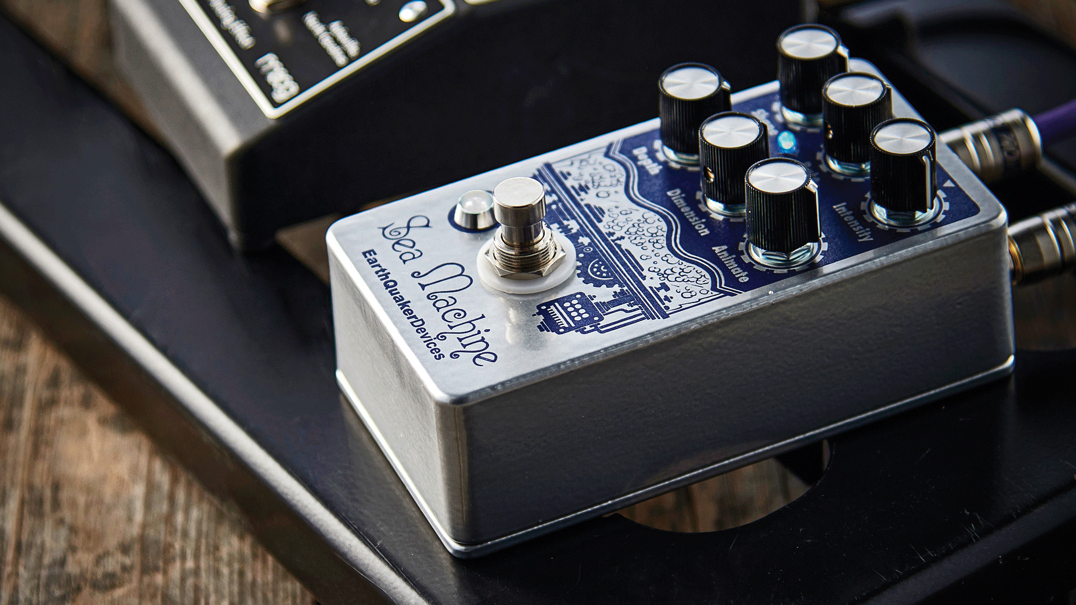 EarthQuaker Devices Sea Machine pedal close-up