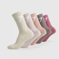 Gymshark Crew Socks 5pk: was £18now £12.60 at Gymshark (save £5.40)
