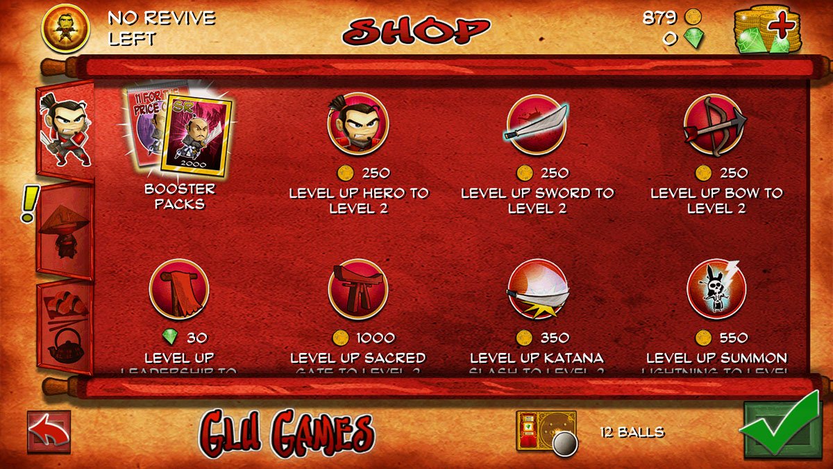 Samurai vs Zombies Defense Shop