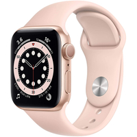 Apple Watch Series 6 GPS, 40mm Gold Aluminium Case with Pink Sand Sport Band |&nbsp;was £379 | now £329 at Amazon (save £50)