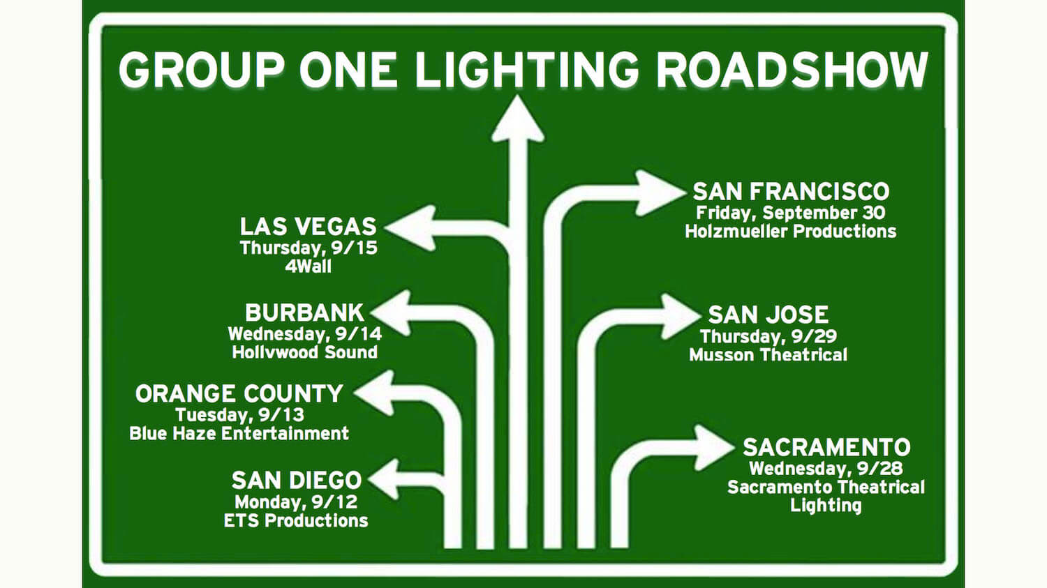 Group One’s Lighting Roadshow Heads West