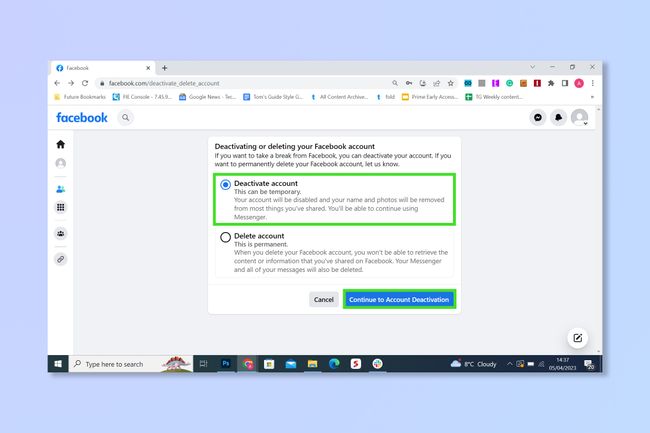 How to deactivate Facebook Tom s Guide