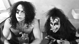 Paul Stanley and Gene Simmons of Kiss in 1974