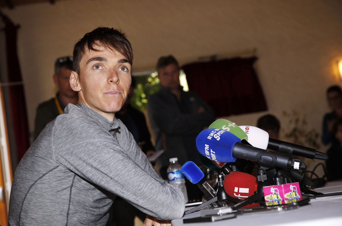 AG2R-La Mondiale's Romain Bardet is ready for the press conference