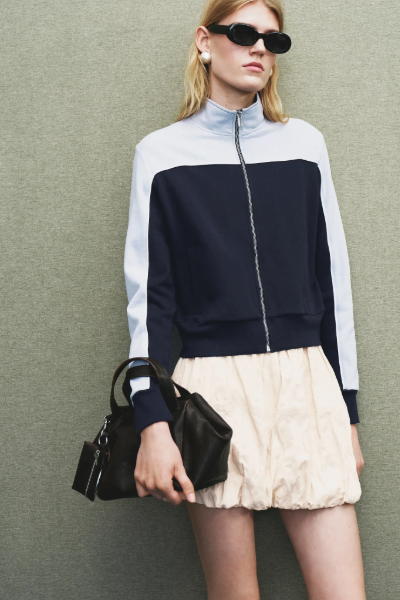 MANGO, Two-Tone Fitted Jacket