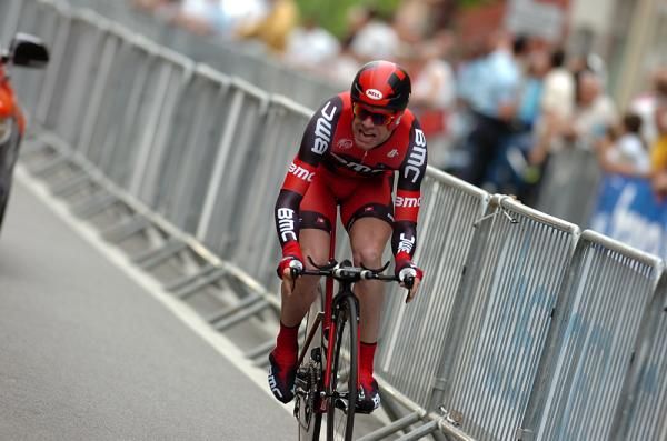 Cadel Evans (BMC) was six seconds off the pace of his young compatriot Durbridge